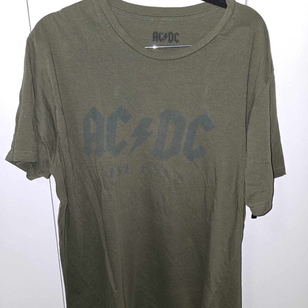 AC/DC Dark Olive Short Sleeve Tee